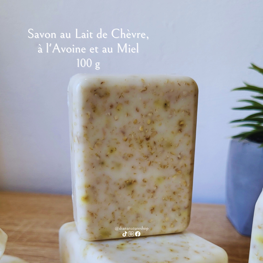 Savon au Lait de Chèvre, à l'Avoine et au Miel